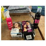 Assorted Haircare: Dyes, Conditioner, Mousse
