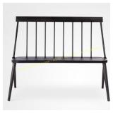 Windsor Metal Stack Patio Bench - Black