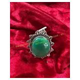 Size 9 Green Onyx Ring