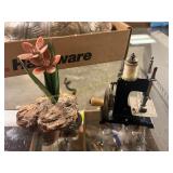Vintage Toy Sewing Machine, Flower