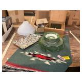 Dishes, Platter, Shade, Box, Misc