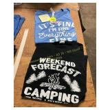 2ct Graphic T s Size M(Camping + It s Fine)