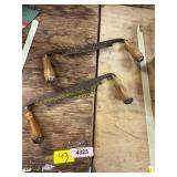 2ct Wood Working Draw Knives
