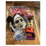 Spooky Nun Mask, Wigs, Halloween Tape