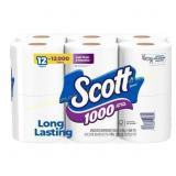 Scott Toilet Paper 12 Rolls 12000 sheet