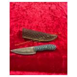 Damascus Knife With Sheath Damascus Knife With Sheath