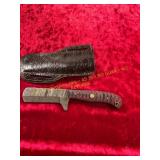 Damascus Knife With Sheath Damascus Knife With Sheath