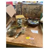 Buttons, Ruler, Quilt Squares