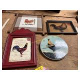 Rooster Clock, Wall Art