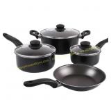 Mainstays Non Stick 7 Pc Cookware Set, Teal
