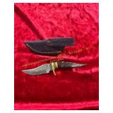Damascus Knife with Sheath Damascus Knife with Sheath