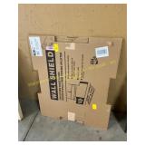 Wall shield for kitchen range hoods