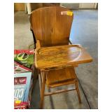 Wooden high chair
