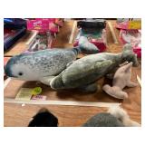 3ct Stuffed Animals, Shark/Narwhal/Dolphin