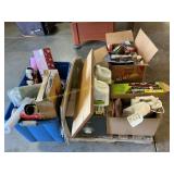 Cleaners, coke cans and bottles, lighting,