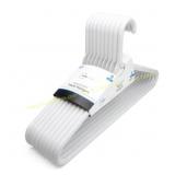 2 Packs Mainstays Plastic Hangers, White, 9-Count