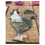 Primative Art Wooden Rooster