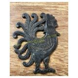 Cast Iron Rooster Wall Art