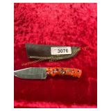 Damascus Knife With Sheath Damascus Knife With Sheath