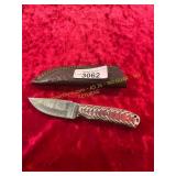 Damascus Knife With Sheath Damascus Knife With Sheath
