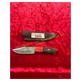 Damascus Knife With Sheath Damascus Knife With Sheath