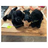 3ct Stuffed Animals, Labs + German Shepherd