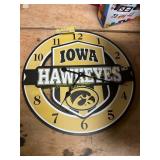 Iowa Hawkeye Clock