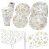 YY Disposable Party Dinnerware Set, 101PCS