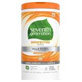 Seventh Generation Lemongrass Citrus Wipes, 70ct