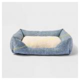 Cuddler Dog Bed - M - Blue - Boots & Barkley