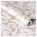 Brushstroke Floral Light Pink Wallpaper
