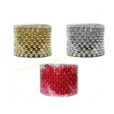 24 Pack Celebrations 16 ft. Beaded Garlands, G/S/R