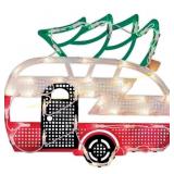 IG Design 17in. Multicolored Lighted Camper