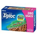 Ziploc Snack Bags, EasyGuide, 280 Count