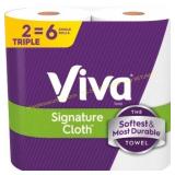 Viva Signature Cloth Towels - 2 Triple Rolls