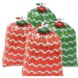 Set of 6 Large 44"x36" Christmas Gift Bags