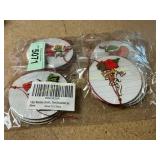 12-Pack Aoclunar Xmas Wooden Ornaments, Grinch
