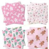 40Pcs Gupesxu Christmas Party Pink Napkins