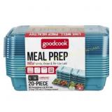 10pk GoodCook Meal Prep 2 Compartment Containers