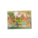 Wooden Dinosaur Train Set & Shape Block