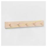 Wood 5 Hooks Rail Natural - Brightroom , 22.5" & s