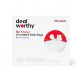 13gal Kitchen Trash Bags - 110ct - Dealworthy