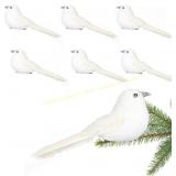 6 Pack Wakdiz Artificial White Feather Doves