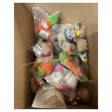 Assorted Knitted Figures: +Potato, Caring Carrot