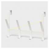 Over the Door 4 Hook - White - Brightroom