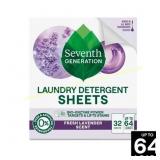 Seventh Gen Detergent Sheets, Lavender 64 Load