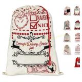 LessMo Christmas Santa Sack, Large Canvas Bag