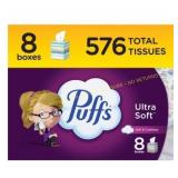 Puffs Ultra Soft Facial Tissue - 8pk/576ct