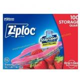 Ziploc Storage Quart Bags - 100ct