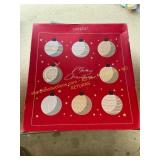 9pc. Lucoza Glass Xmas Ornaments